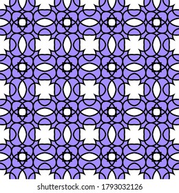 Decorative seamless pattern with geometric shapes. The ornament. Abstract texture designs can be used for backgrounds, motifs, textile, wallpapers, fabrics, gift wrapping, templates. Vector.