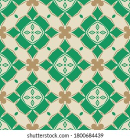Patrón decorativo sin fisuras con formas geométricas. El adorno. Los diseños abstractos de textura pueden utilizarse para fondos, motivos, textiles, tapicería, tejidos, envoltura de regalo, plantillas. Vector.