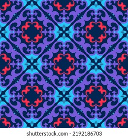 Patrón decorativo sin fisuras con formas geométricas. El adorno. Los diseños abstractos de textura pueden utilizarse para fondos, motivos, textiles, tapicería, tejidos, envoltura de regalo, plantillas. Vector.