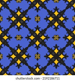 Decorative seamless pattern with geometric shapes. The ornament. Abstract texture designs can be used for backgrounds, motifs, textile, wallpapers, fabrics, gift wrapping, templates. Vector.