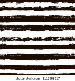 Decorative seamless pattern with hand drawn striped shapes. Hand painted lines grunge ink doodles in black and white colors. vector stripes graphic background. brush strokes, paintbrush backdrop 