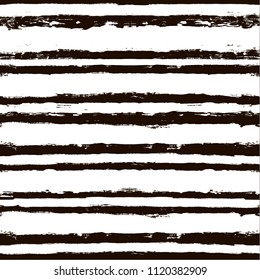 Decorative seamless pattern with hand drawn striped shapes. Hand painted lines grunge ink doodles in black and white colors. vector stripes graphic background. brush strokes, paintbrush backdrop 