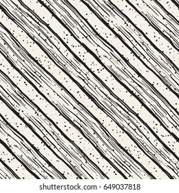 Decorative seamless pattern with hand drawn doodle lines. Hand painted grungy wavy stripes background. Trendy endless freehand texture