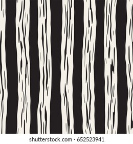 Decorative seamless pattern with hand drawn doodle lines. Hand painted grungy wavy stripes background. Trendy endless freehand texture