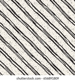 Decorative seamless pattern with hand drawn doodle lines. Hand painted grungy wavy stripes background. Trendy endless freehand texture