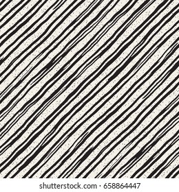 Decorative seamless pattern with hand drawn doodle lines. Hand painted grungy wavy stripes background. Trendy endless freehand texture