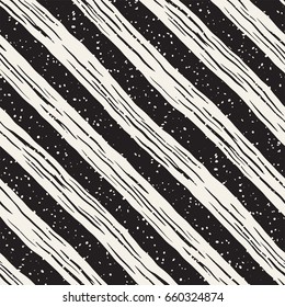 Decorative seamless pattern with hand drawn doodle lines. Hand painted grungy wavy stripes background. Trendy endless freehand texture 