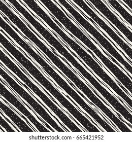 Decorative seamless pattern with hand drawn doodle lines. Hand painted grungy wavy stripes background. Trendy endless freehand texture 