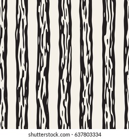 Decorative seamless pattern with handdrawn doodle lines. Hand painted grungy wavy stripes background. Trendy endless freehand texture
