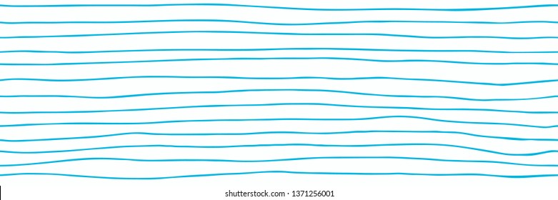 Decorative seamless pattern with handdrawn shapes. Abstract vector background. Sea wavy, ocean art water design.