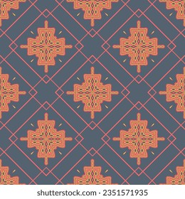 Decorative Seamless Pattern for Home Textile. Abstract Texture Designs can be used for Backgrounds, Motifs, Textile, Wallpapers, Fabrics, Templates. Design Paper For Scrapbook. Vector.
