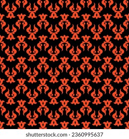 Decorative Seamless Pattern for Home Textile. Pattern with swirls and floral elementscan be used for Backgrounds, Motifs, Textile, Wallpapers, Fabrics, Templates. Design Paper For Scrapbook. Vector.