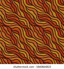 Decorative seamless pattern. Illustration with abstract waves. Linear ornament.