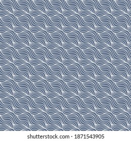 Decorative seamless pattern. Illustration with abstract waves or dunes. Linear ornament.