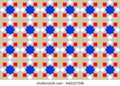 Decorative seamless pattern. Seamless Islamic Geometric Pattern for Wallpaper, Textile, Packaging, Printing, Cloth and Interior. Ornament for your design. Vector Illustration. Eps 10