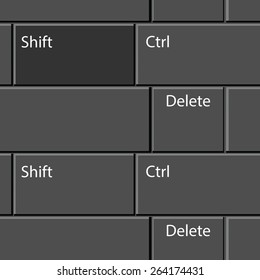 decorative seamless pattern with keypad buttons