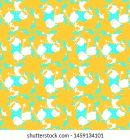 Decorative seamless pattern. Motley creative colorful artistic background for textile, fabric, web, wallpapers. Abstract stains or blots.