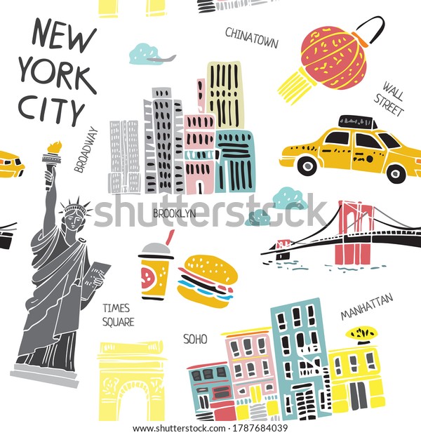 1,298 New York City Seamless Images, Stock Photos & Vectors | Shutterstock