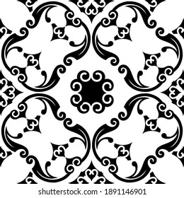 decorative seamless pattern with openwork ornament