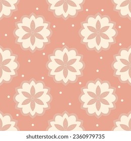 Dekoratives, nahtloses Muster mit Ziern und Blumen. Die Ornamente. Abstrakte Texturdesigns können für Hintergründe, Motive, Textilien, Wallpaper, Stoffe, Geschenkverpackungen, Vorlagen verwendet werden. Vektorgrafik.