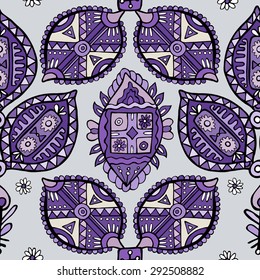Decorative seamless pattern, ornamental wallpaper