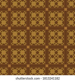 Decorative seamless pattern with plant pattern design can be used for backgrounds, motifs, textile, wallpapers, fabrics, gift wrapping, templates. Design Paper For Scrapbook. Vector.	
