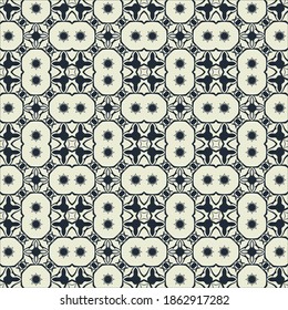 Decorative Seamless Pattern. Repeating background. Monochrome surface design textile swatch for wallpapers, fabrics, gift wrapping, templates. Vector.