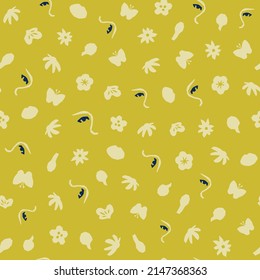 Patrón inquebrantable y decorativo. Forma abstracta simple. Ilustración vectorial coloreada para impresión, decoración, textil, diseño de marca