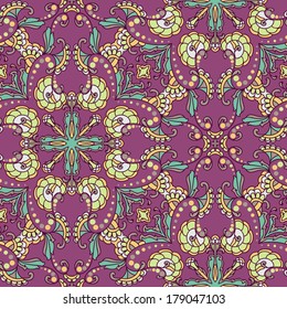 Decorative seamless pattern. Vector illustration. EPS-8.