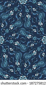 Decorative seamless pattern. Vector illustration. EPS-8.