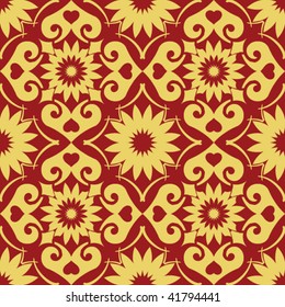 decorative seamless pattern, vector image