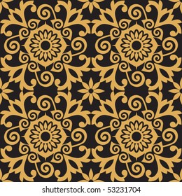 decorative seamless pattern, vector image