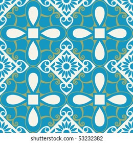 decorative seamless pattern, vector image