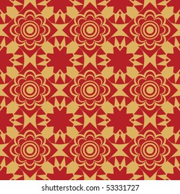 decorative seamless pattern, vector image