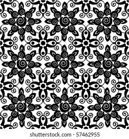 decorative seamless pattern, vector image