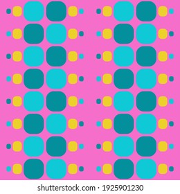 Patrón decorativo sin fisuras para web, publicidad, textiles, impresiones o cualquier proyecto de diseño. Las formas geométricas simples pueden hacer que cualquier superficie o cosa sea atractiva.