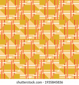 Patrón decorativo sin fisuras para web, publicidad, textiles, impresiones o cualquier proyecto de diseño. Las formas geométricas simples pueden hacer que cualquier superficie o cosa sea atractiva.