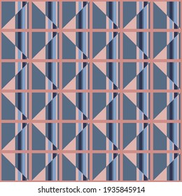 Dekoratives nahtloses Muster für Web, Werbung, Textilien, Drucke oder Design-Projekte. Einfache geometrische Formen können jede Oberfläche oder jedes Ding attraktiv machen.
