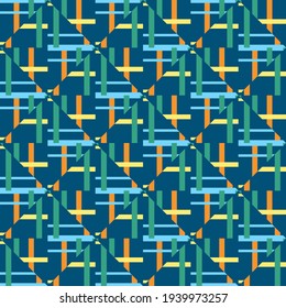 Decorative seamless pattern for web, advertising, textiles, prints or any design projects. Simple geometric shapes can make any surface or thing attractive.