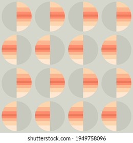 Dekoratives nahtloses Muster für Web, Werbung, Textilien, Drucke oder Design-Projekte. Einfache geometrische Formen können jede Oberfläche oder jedes Ding attraktiv machen.