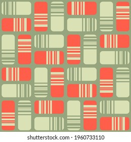 Patrón decorativo sin fisuras para web, publicidad, textiles, impresiones o cualquier proyecto de diseño. Las formas geométricas simples pueden hacer que cualquier superficie o cosa sea atractiva.