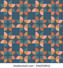 Decorative seamless pattern for web, advertising, textiles, prints or any design projects. Simple geometric shapes can make any surface or thing attractive.