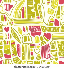 decorative seamless puzzle or mosaic pattern for wallpaper or wrapping paper