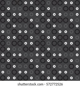 Decorative seamless simple pattern of monochrome dots