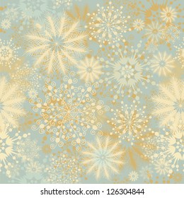 decorative seamless snowflakes patterns