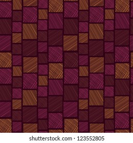 Decorative seamless square pattern. Geometrical endless linear texture. Template for design and decoration