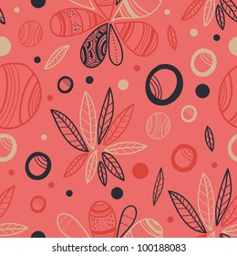 decorative seamless texture with abstract elements which can be used as wallpaper or wrapping paper