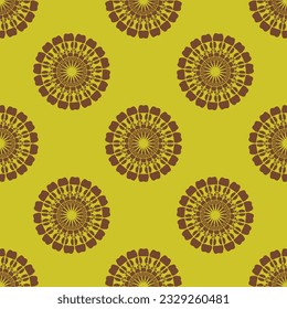 Decorative seamless texture. Creative ornamental pattern. Colorful vector background.
