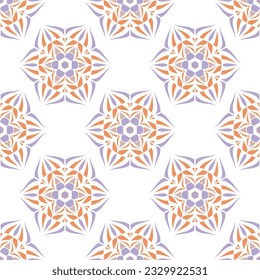 Decorative seamless texture. Creative ornamental pattern. Colorful vector background.
