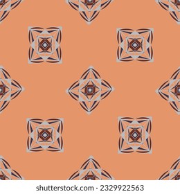 Decorative seamless texture. Creative ornamental pattern. Colorful vector background.